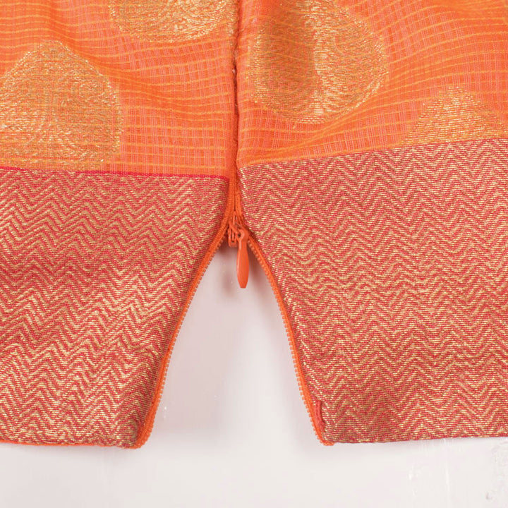 Zari Work Banarasi Silk Cotton Blouse 10052606