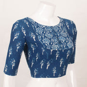Indigo Blue Dabu Printed Cotton Blouse 10052611