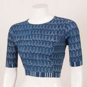 Indigo Blue Dabu Printed Cotton Blouse 10052612
