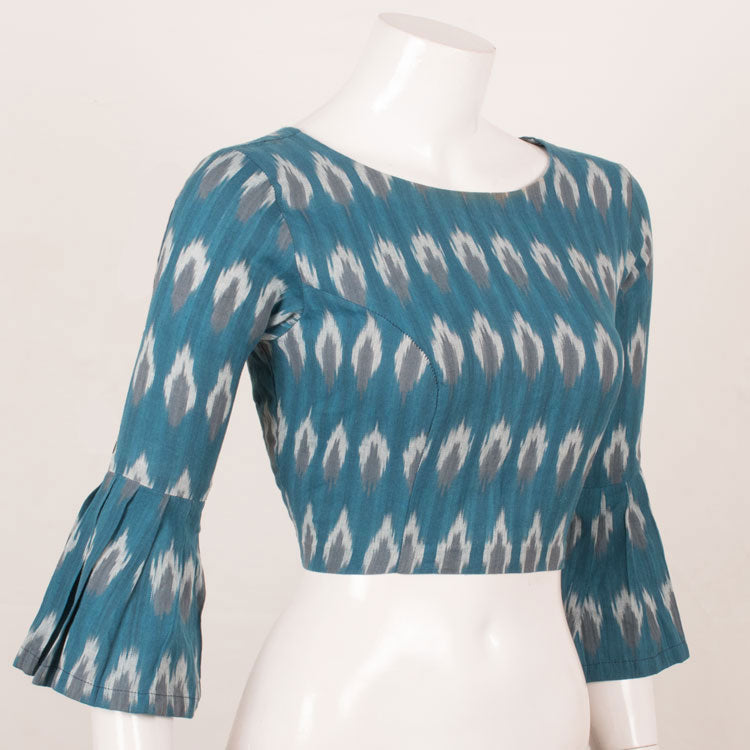 Handcrafted Ikat Cotton Blouse 10053554