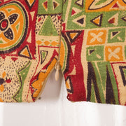 Green & Yellow Fancy Printed Cotton Blouse 10053555