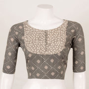 Brown Dabu Printed Cotton Blouse 10053557