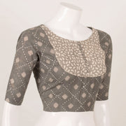 Brown Dabu Printed Cotton Blouse 10053557