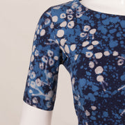 Indigo Blue Batik Cotton Blouse 10053564