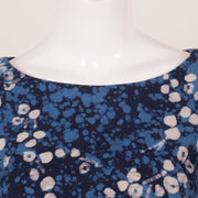 Indigo Blue Batik Cotton Blouse 10053564