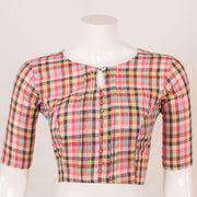 Checked Design Hanndloom Cotton Blouse 10053565