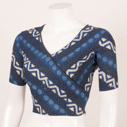 Indigo Blue Dabu Printed Cotton Blouse 10053567