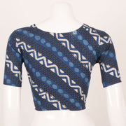 Indigo Blue Dabu Printed Cotton Blouse 10053567