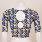 Blue Hand Block Printed Cotton Blouse 10053572