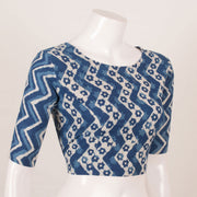 Indigo Blue Dabu Printed Cotton Blouse 10053573