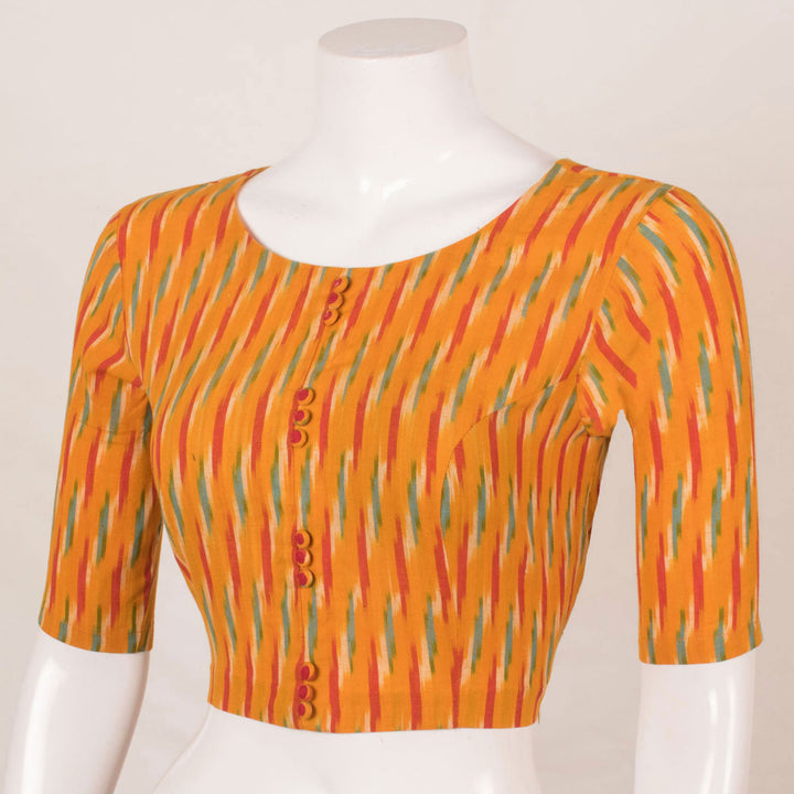 Handcrafted Ikat Cotton Blouse 10053575
