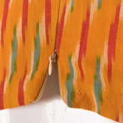 Yellow Handcrafted Pochampally Ikat Cotton Blouse 10053575