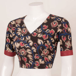 Handloom Kalamkari Printed Cotton Blouse 10053582