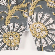 Grey Hand Block Printed Cotton Blouse 10053576