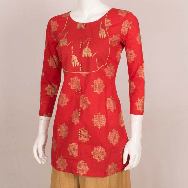 Hand Block Printed Cotton Tunic with Palazzo 10037303