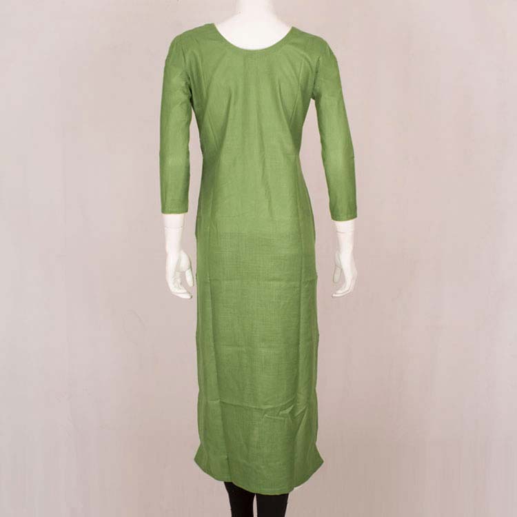 Handcrafted Embroidered Cotton Kurta 10037316