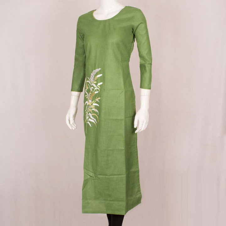 Handcrafted Embroidered Cotton Kurta 10037316