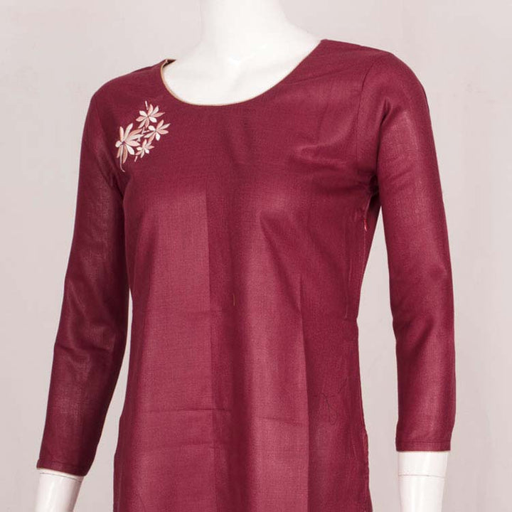 Handcrafted Embroidered Cotton Kurta 10037317