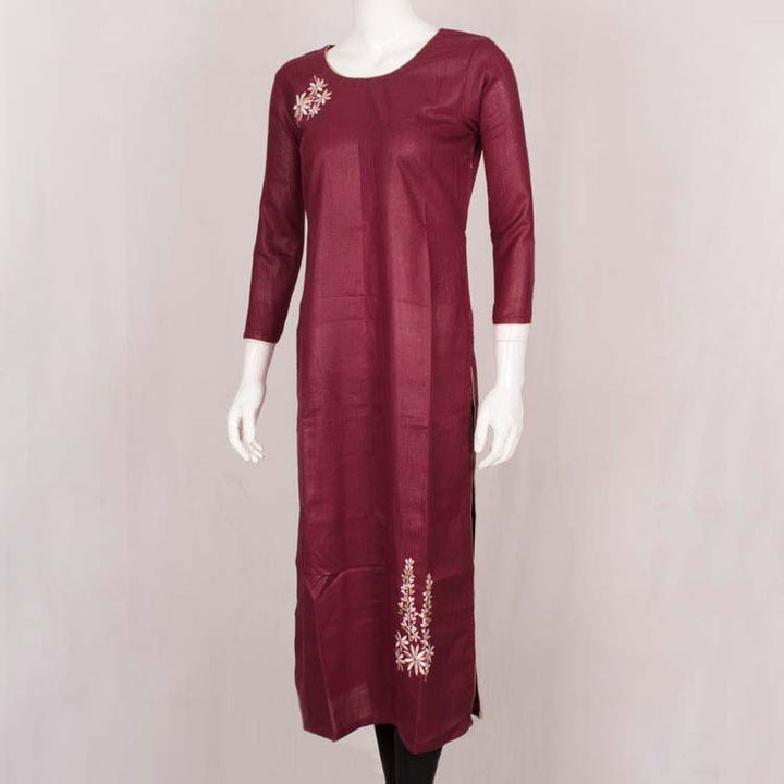 Handcrafted Embroidered Cotton Kurta 10037317