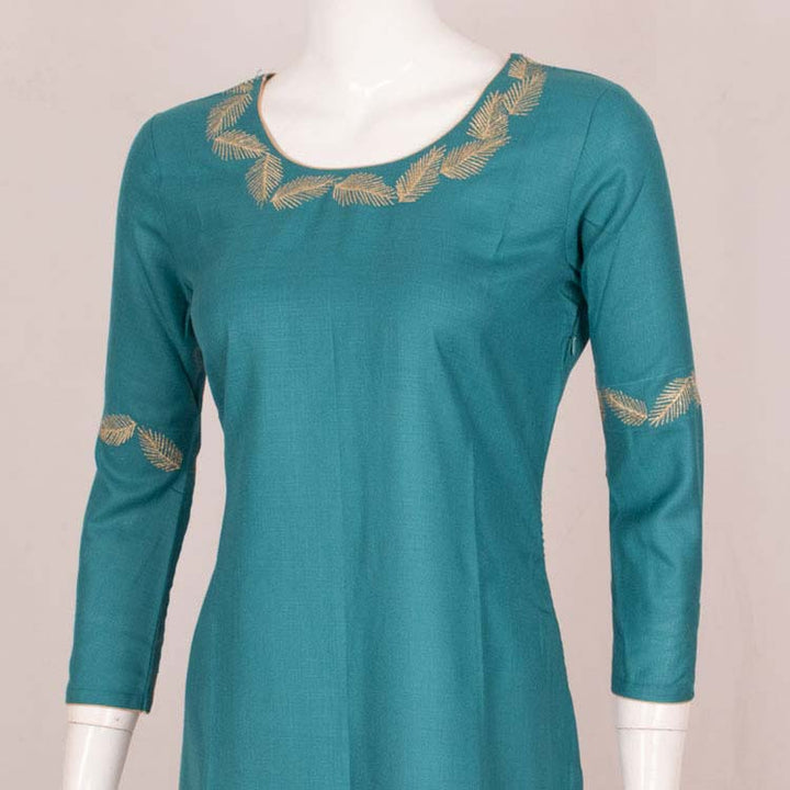 Handcrafted Embroidered Cotton Kurta 10037318