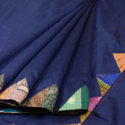 Applique Embroidered Dupion Silk Saree 10037324