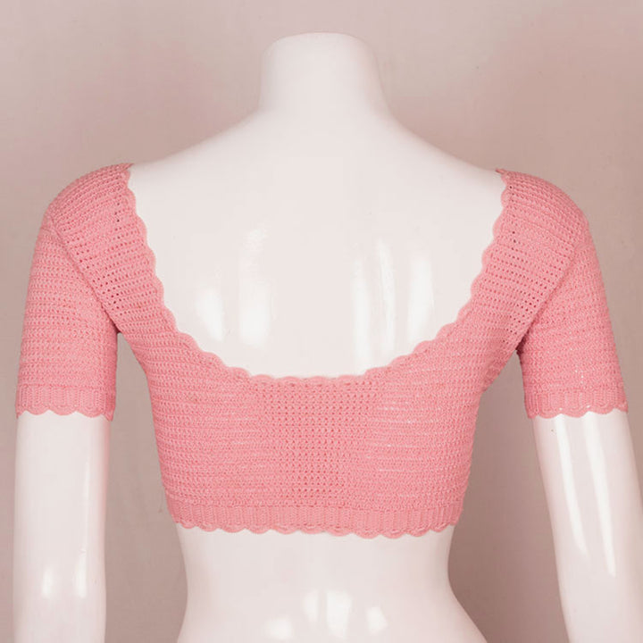 Handcrafted Crochet Silk Cotton Blouse 10049290