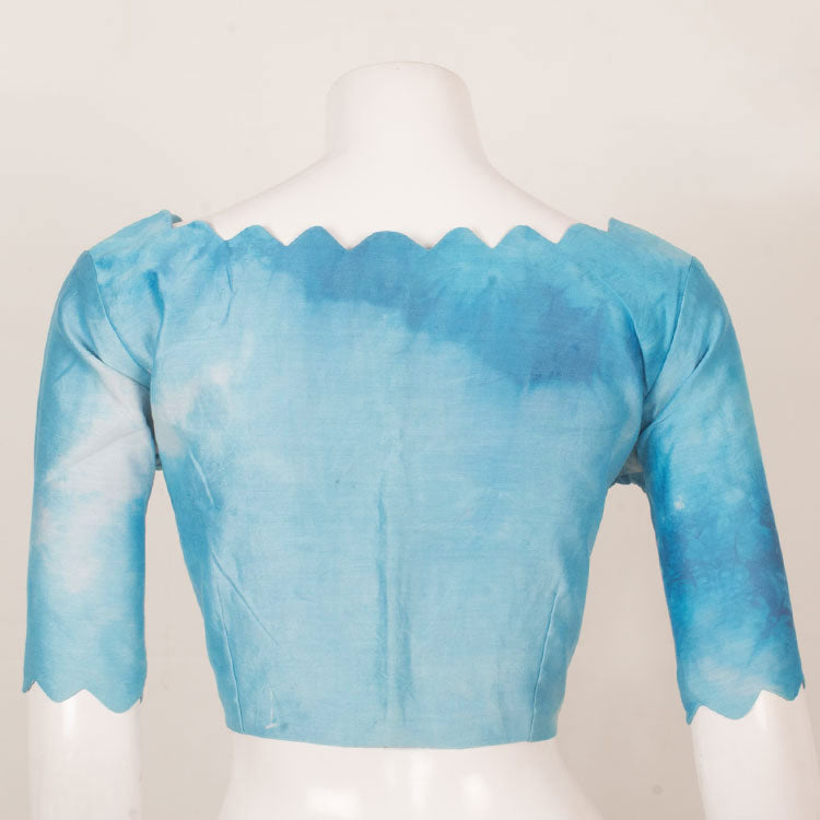 Shibori Dyed Silk Cotton Blouse 10053344