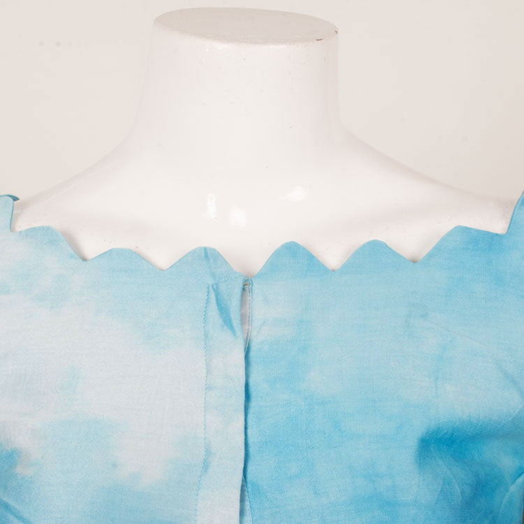 Shibori Dyed Silk Cotton Blouse 10053344