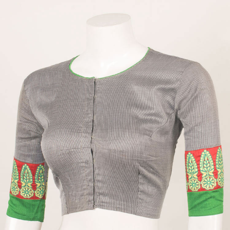 Handcrafted Embroidered Cotton Blouse 10053353