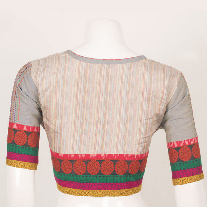 Handcrafted Embroidered Cotton Blouse 10053362