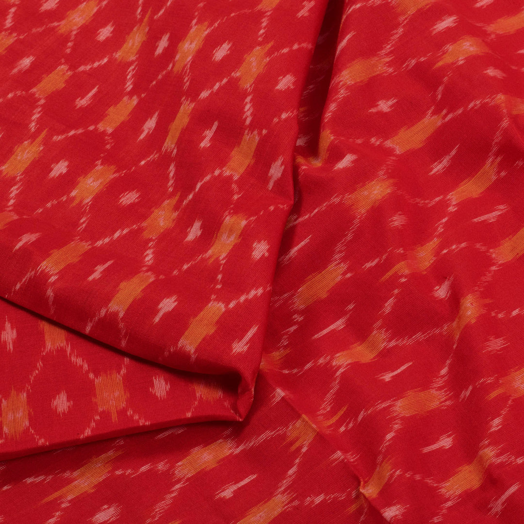 Handloom Pochampally Ikat Silk Cotton Kurta Material 10030254