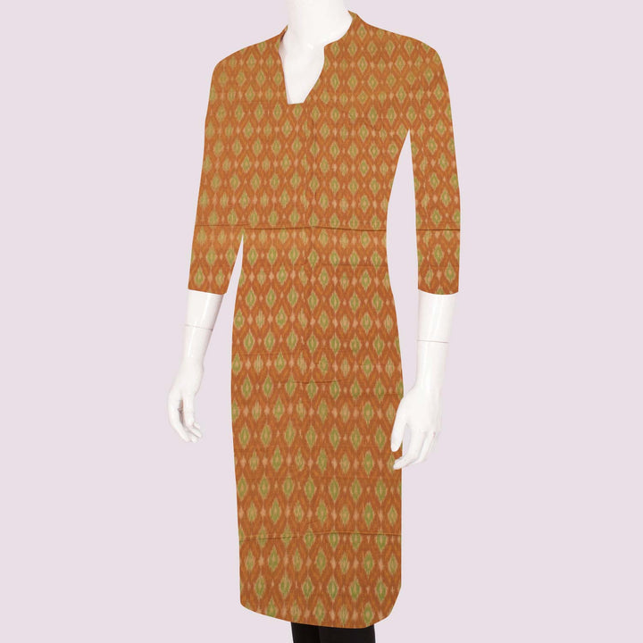 Handloom Pochampally Ikat Silk Cotton Kurta Material 10032385