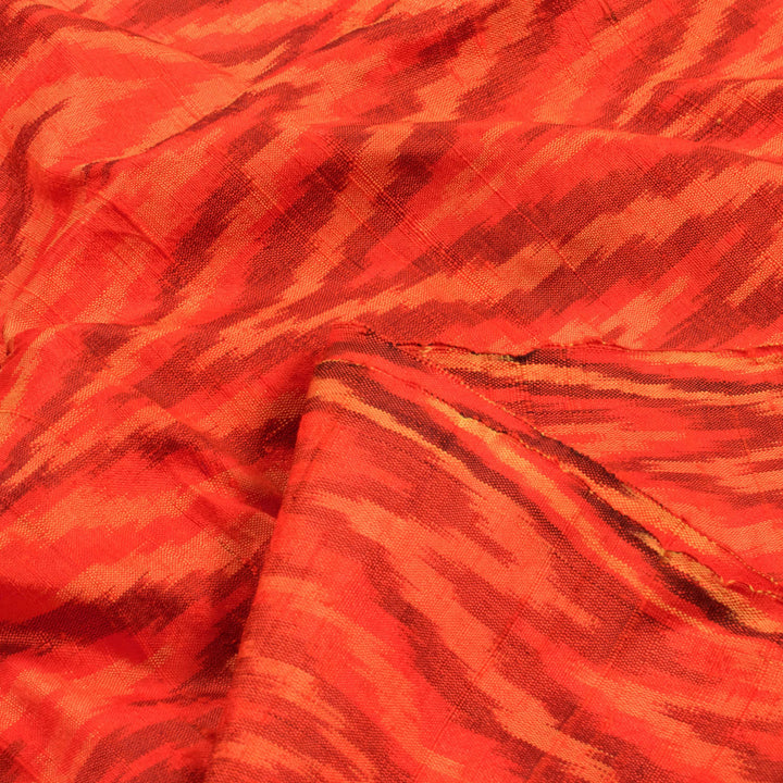 Handloom Pochampally Ikat Dupion Silk Kurta Material 10032401