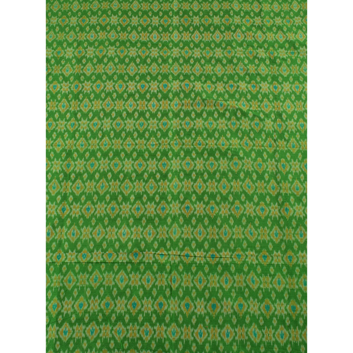 Handloom Pochampally Ikat Dupion Silk Kurta Material 10032407