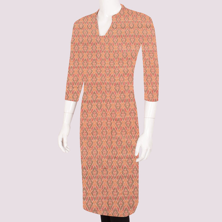 Handloom Pochampally Ikat Tussar Silk Kurta Material 10032416