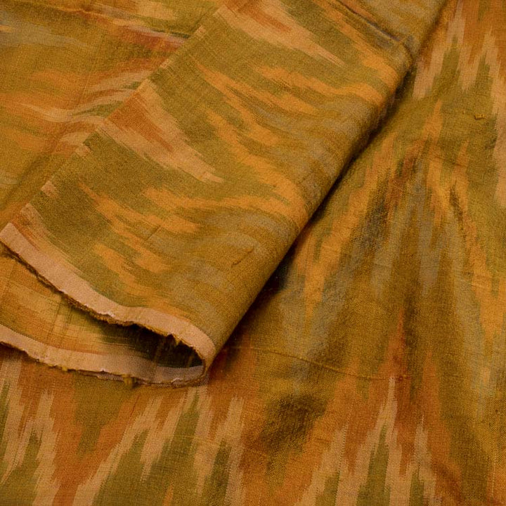 Handloom Pochampally Ikat Dupion Silk Kurta Material 10040816