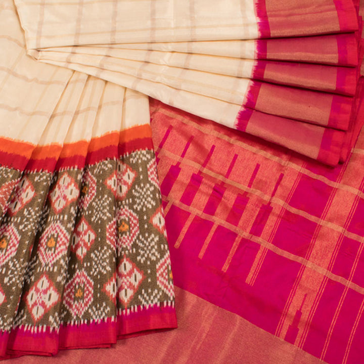 Handloom Pochampally Ikat Silk Saree 10051365