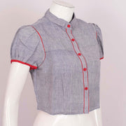 Handcrafted Khadi Cotton Crop Top 10027777