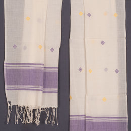 Handloom Khadi Jamdani Cotton Stole 10023679