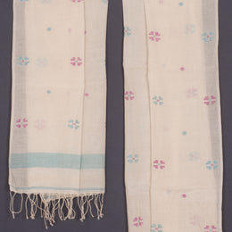 Handloom Khadi Jamdani Cotton Stole 10023684