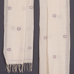 Handloom Khadi Jamdani Cotton Stole 10023685