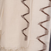 Handloom Khadi Jamdani Cotton Stole 10023686