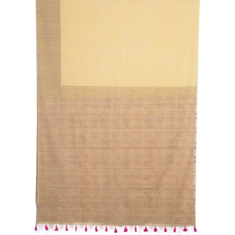 Hand Block Printed Mulmul Cotton Saree 10045793