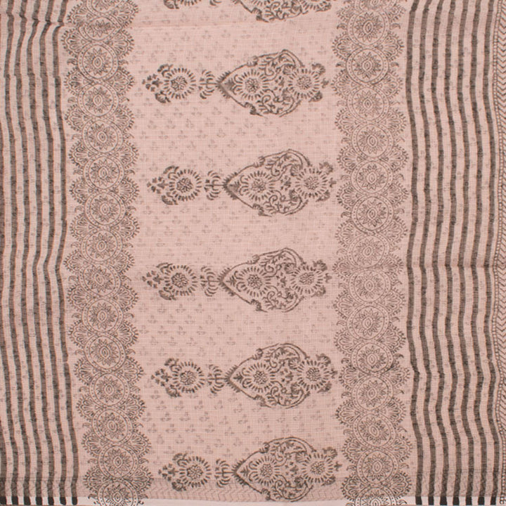 Hand Block Printed Kota Cotton Saree 10052171