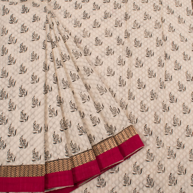 Handloom Banarasi Cotton Saree 10036360
