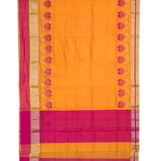 Yellow Handloom Chanderi Silk Saree 10036362