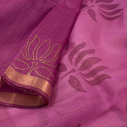 Hand Block Printed Kota Silk Saree 10036377