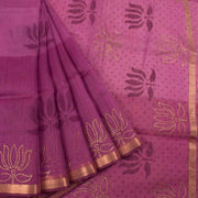 Hand Block Printed Kota Silk Saree 10036377