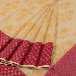 Hand Block Printed Kota Cotton Saree 10036381