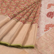 Hand Block Printed Kota Cotton Saree 10036382